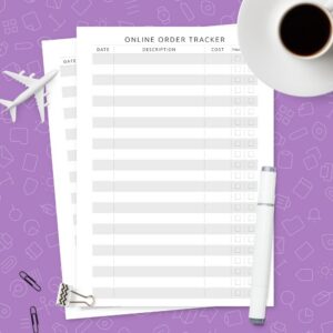 Online Order Tracker Template