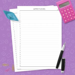 Recipe List Template